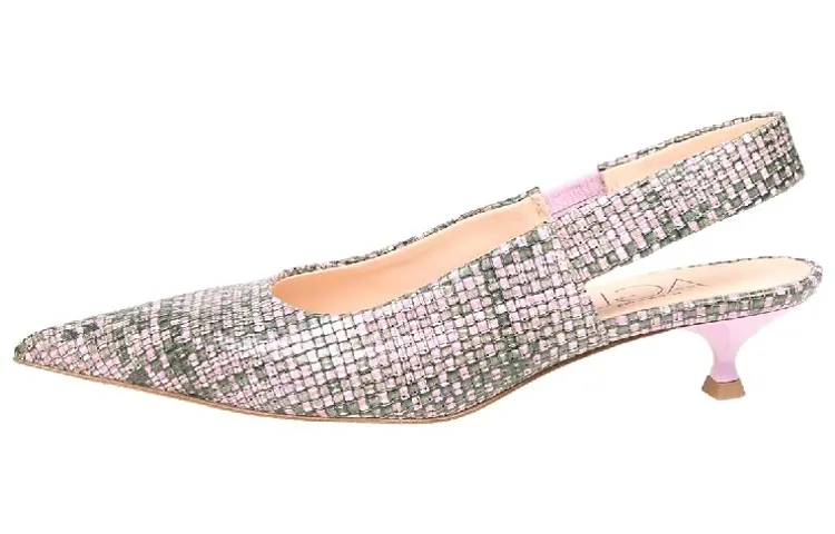 AGL Leather Cone Heel High Heels 3cm Women's Pink