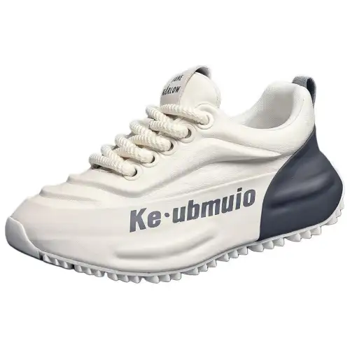 JANE HARLOW Synthetic Leather Low top Casual Shoes Men's White Gray