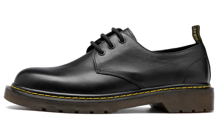 Anthony Miles Casual Leather Shoes Men's Low Top Black