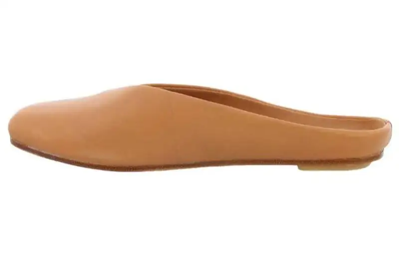 Clarks Leather Closed Toe Slippers Women's Brown