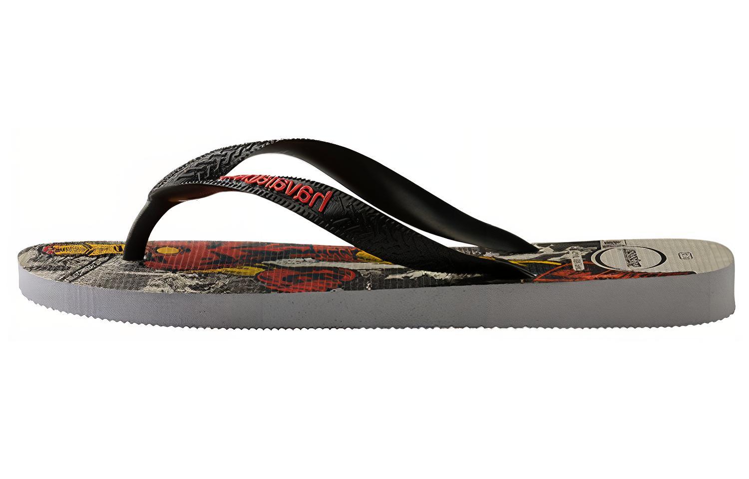 Havaianas Top Marvel Slippers Men's Black Red