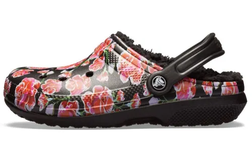 Crocs Classic Stay Warm Cozy Sports Unisex Black Red Sandals 'Black Red'