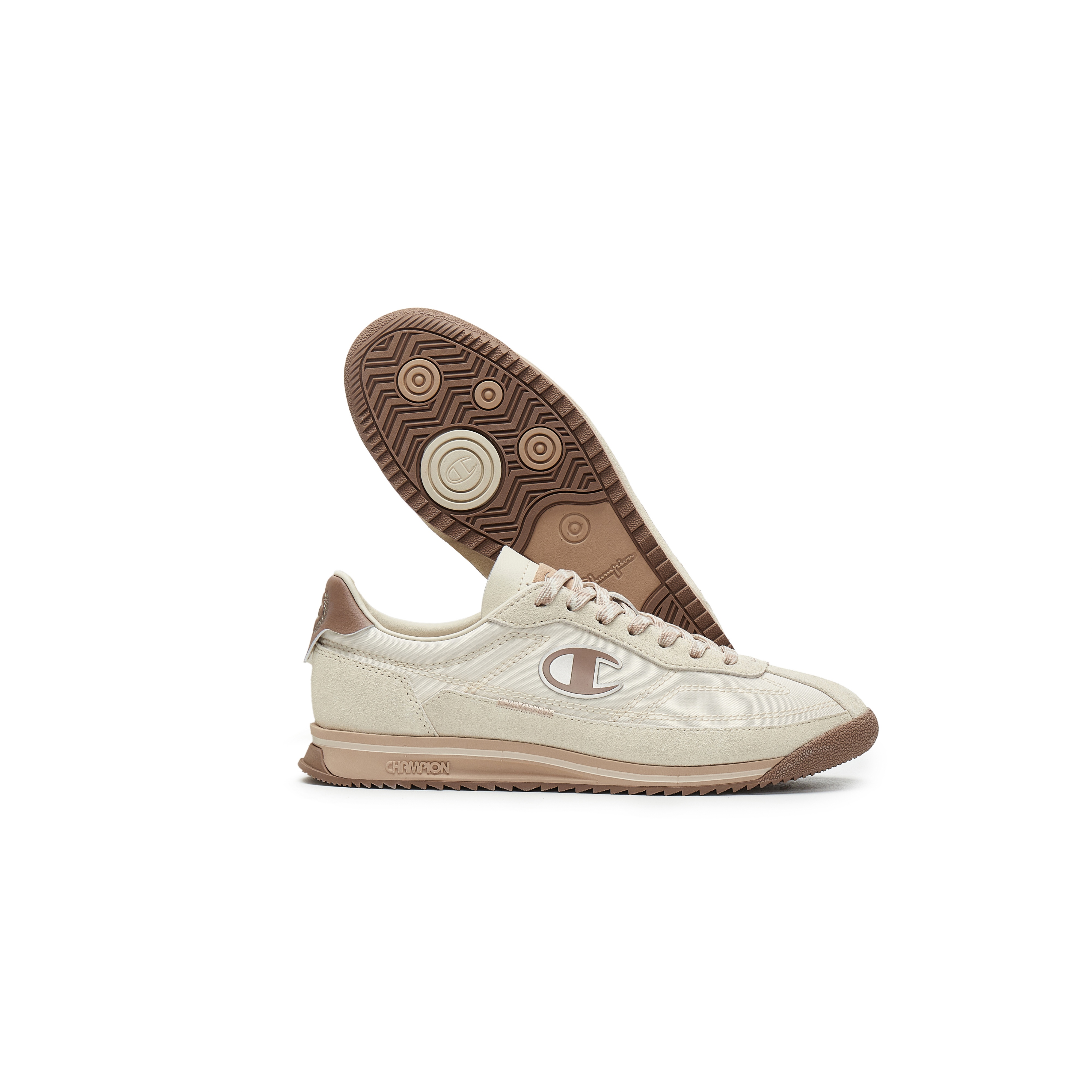 Champion Textile, Synthetic Leather Low top Running Shoes Women’s Linen/Cocoa Mocha