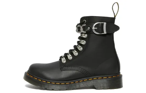 Dr. Martens 1460 Pascal Chain Leather Lace Up Boot 'Black' Women's