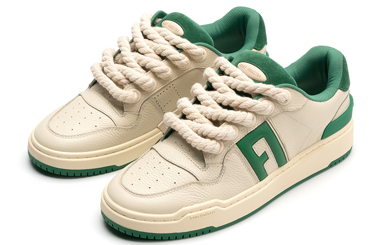 FOOT INDUSTRY Foot Industry Low top Stylish Skateboarding Shoes Puffy Shoes Unisex Green White Spring Summer