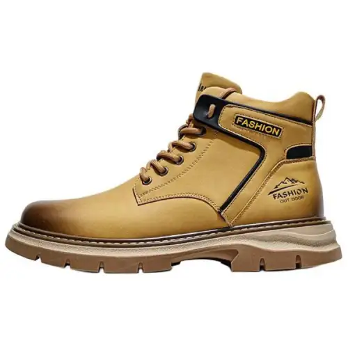 JANE HARLOW Crew Combat Boots Men's Brown
