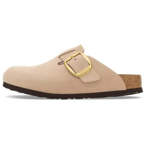 Boston Wmns Birkenstock Big Buckle Nubuck Narrow 'Sandcastle' Women's