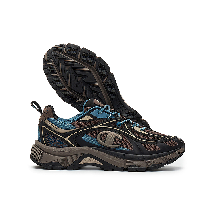 Champion Synthetic Leather Low top Running Shoes Men’s Baroque Brown/Black