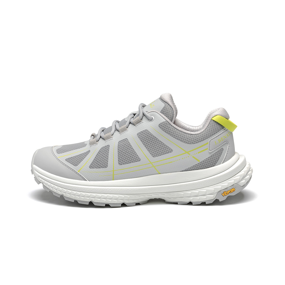 J.BENATO Fabric Breathable Lightweight Breathable And Lightweight Low top Mountaineering Shoes Men's Gray