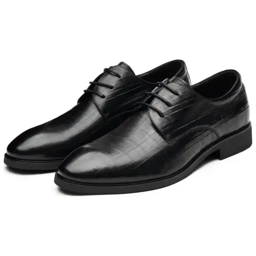 AOKANG cow leather, daily business, British style, versatile, formal leather shoes, men's black