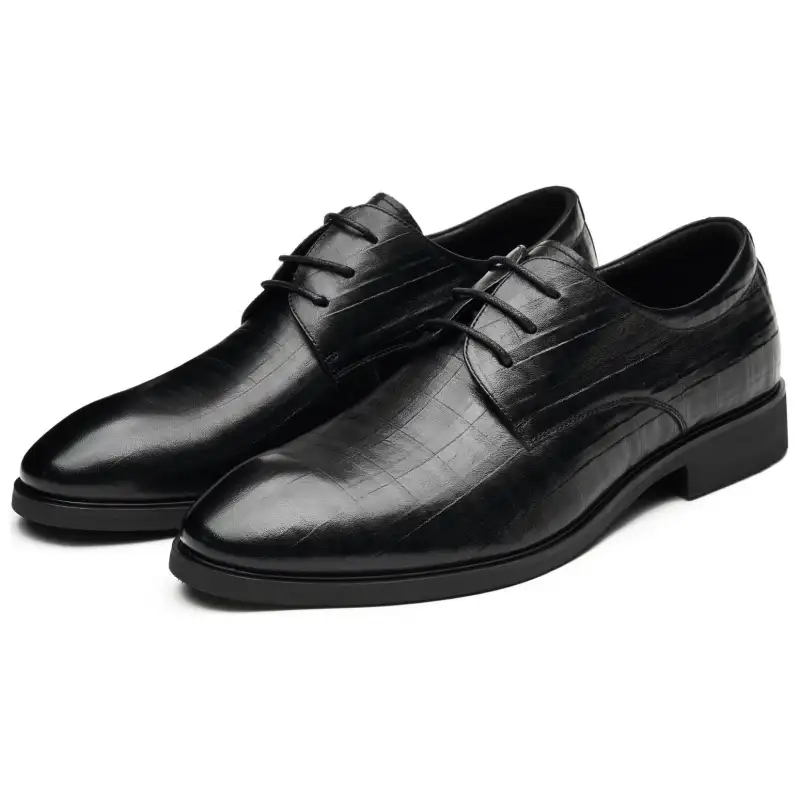 AOKANG cow leather, daily business, British style, versatile, formal leather shoes, men's black