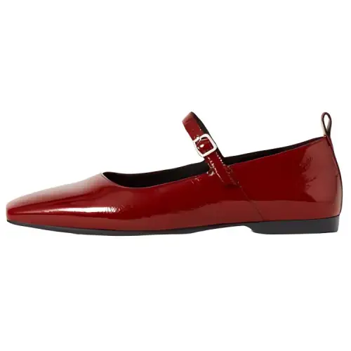 VAGABOND SHOEMAKERS Flat Mary Jane Shoes Women's Dark Red