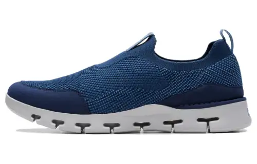 Clarks Fabric Low top Casual Shoes Men's Marine Blue