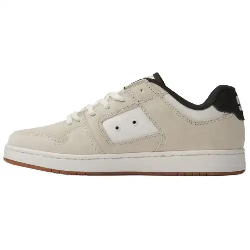 DC Shoes MANTECA Leather Low top Skateboard Shoes Men's Beige