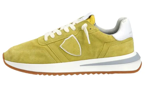 PHILIPPE MODEL Paris Panelled Low-top Suede Sneakers