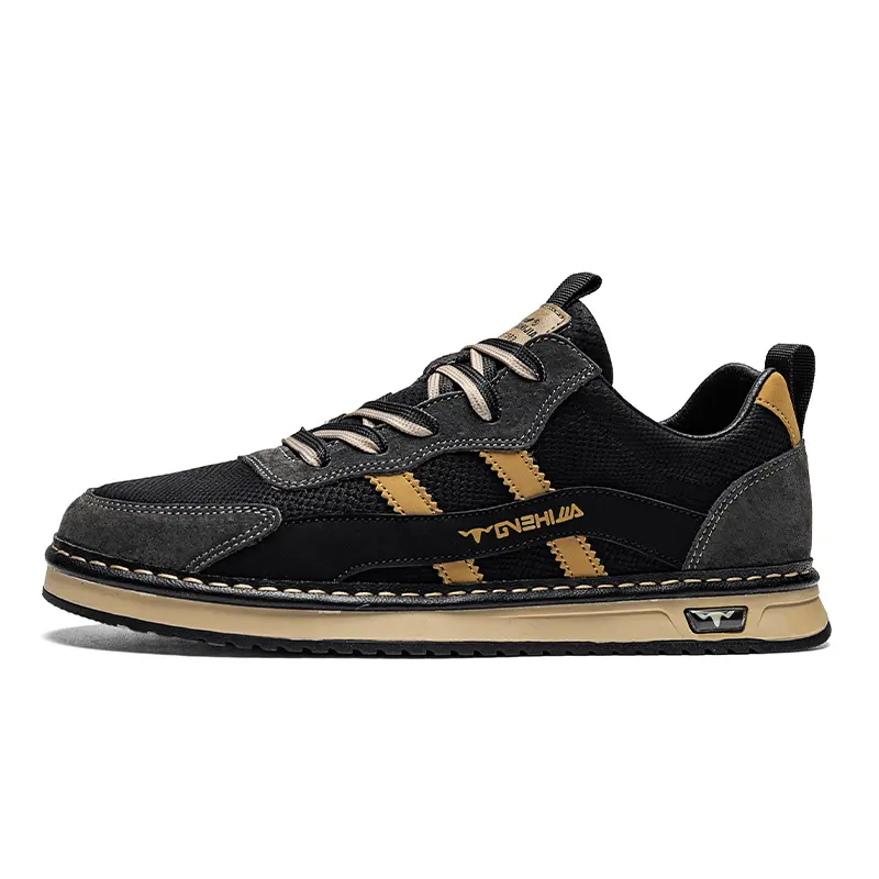 G.N.SHIJIA Synthetic Leather Slip Resistant Low top Casual Shoes
