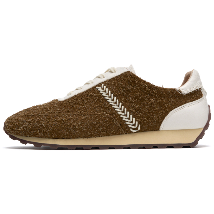 FOOT INDUSTRY Slip Resistant Low top Running Shoes Unisex Tan