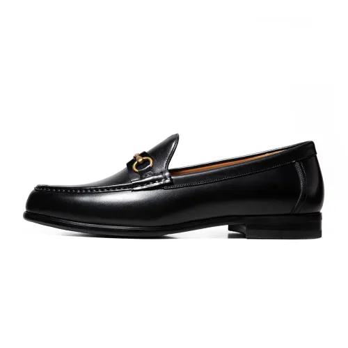 THOM WILLS Majie buckle slip-on business casual versatile formal leather shoes men's black