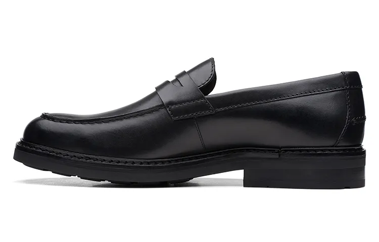 Clarks Cow Leather Casual Leather Shoes Men's Black