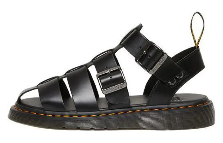 Dr.Martens Leather Roman Sandals Unisex Black