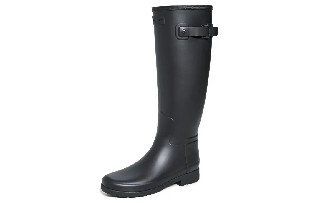 HUNTER Thermal Slip Resistant Thermal Slip Resistant Rain Boots Women's Black