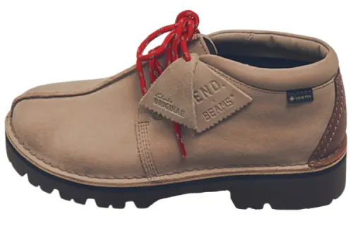 Beams Plus X END x Clarks Originals Suede Ankle Boots Men's Brown