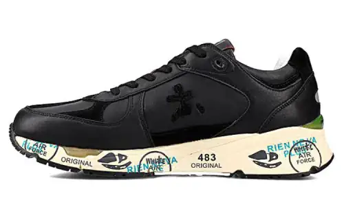PREMIATA Leather Low top Casual Shoes Men's Black