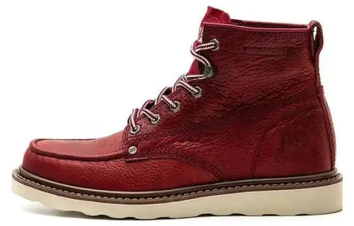 CAT Moc Wedge Short Outdoor Boots Men's Red