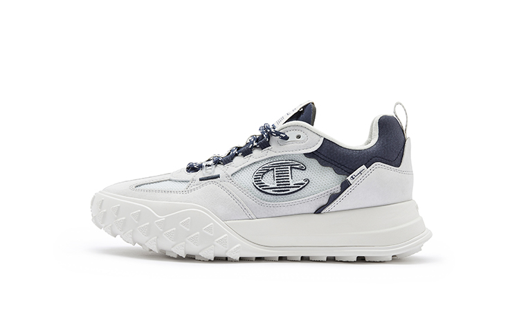 Champion Synthetic Leather Slip Resistant Abrasion Resistant Running Shoes Men’s Dark Blue