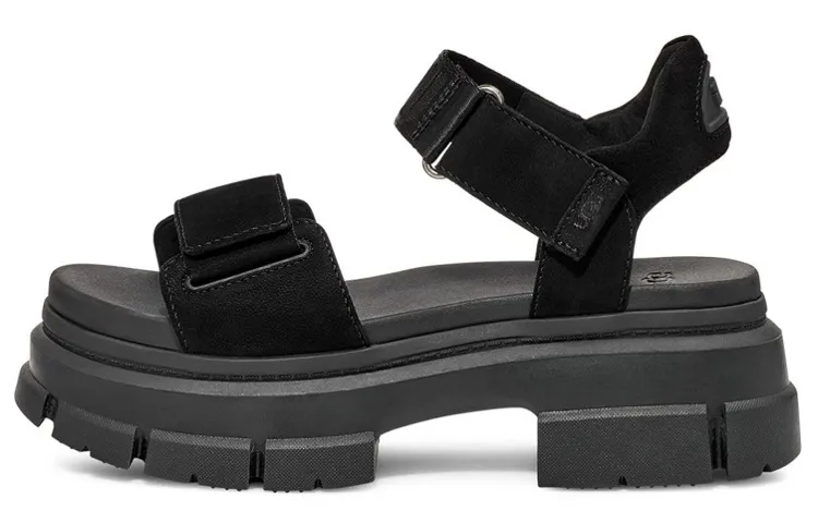 UGG Leather Stylish Sandal Women's Black