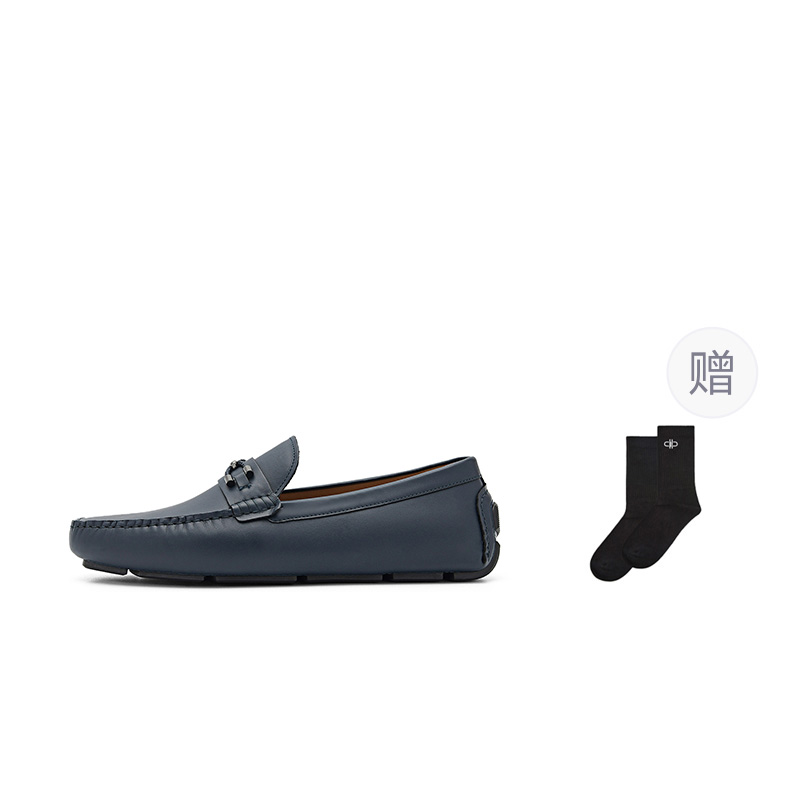PEDRO Cow Leather Comfortable And Breathable Men's Casual Shoes Men's Dark Blue