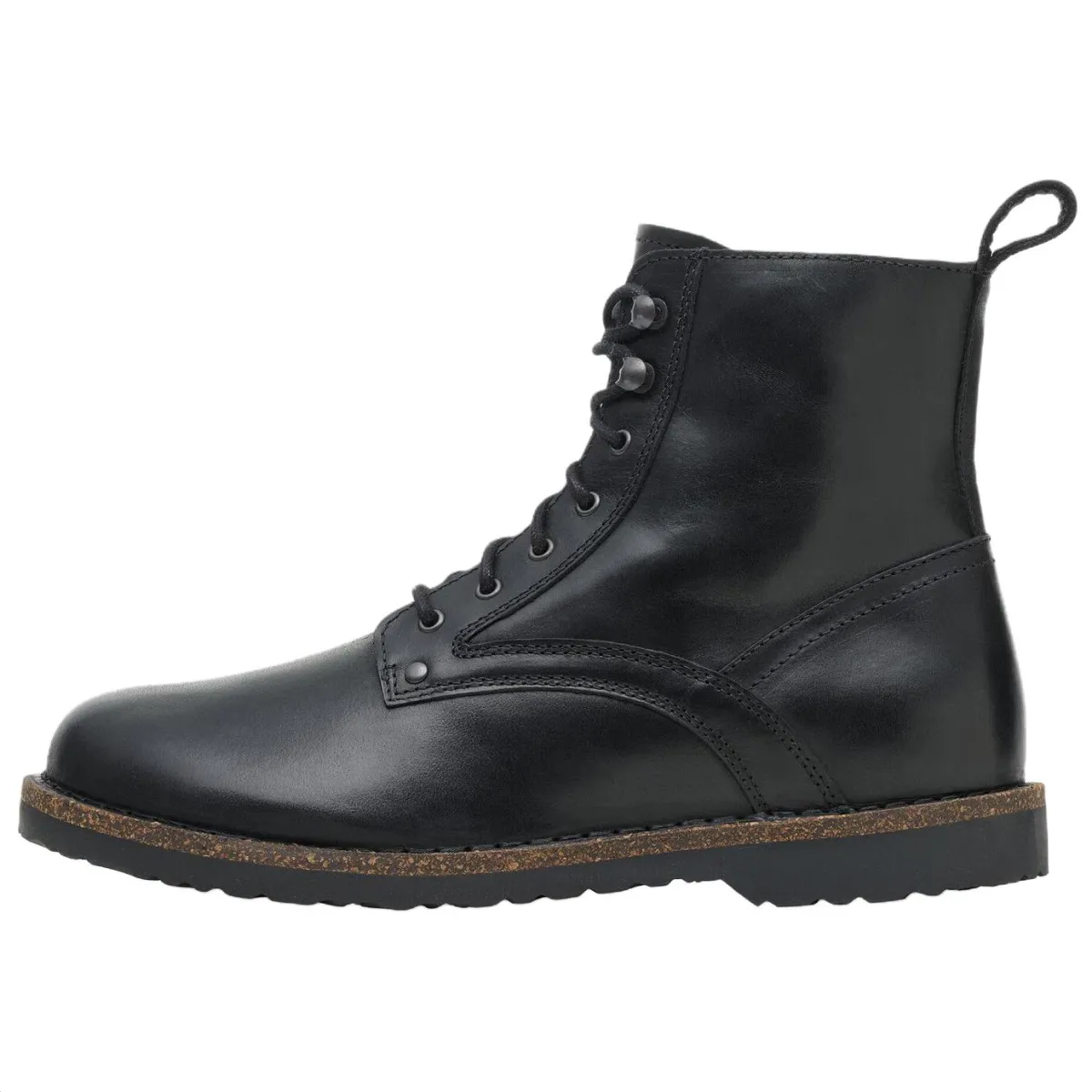 Birkenstock Bryson Leather Combat Boots Unisex Black Narrow