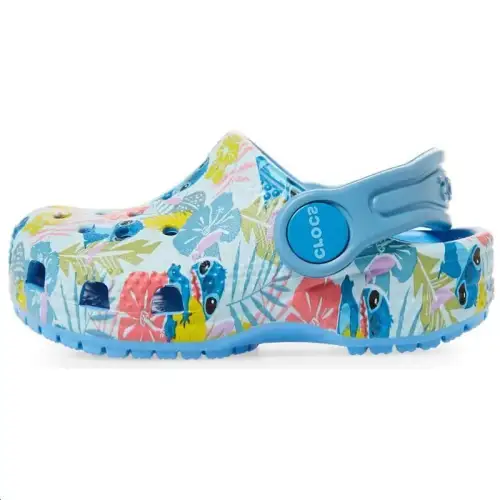 Disney Stich x Crocs Classic Clog Comfortable Round Toe Clogs Men's Blue White