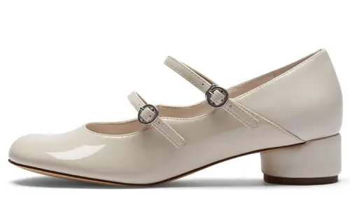 CHARLES&KEITH Pu Chunky Heel Mary Jane Shoes Women's