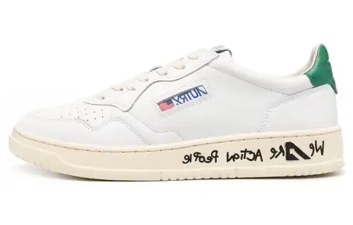AUTRY Stylish Skateboarding Shoes Men's White Green