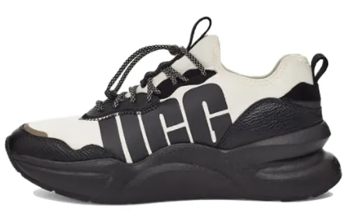 UGG La Daze Wear resistant Cozy Sports Thick Sole Shoe White Black Women's