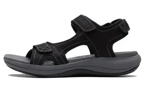 Clarks Fabric Beach Sandals Women's Black
