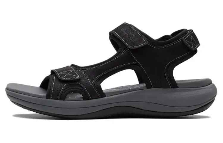Clarks Fabric Beach Sandals Women's Black