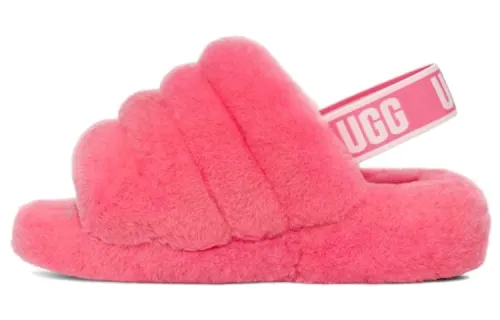 UGG Fluff Yeah Slide Minimalistic Thick Sole Slipper Rose Pink Women's