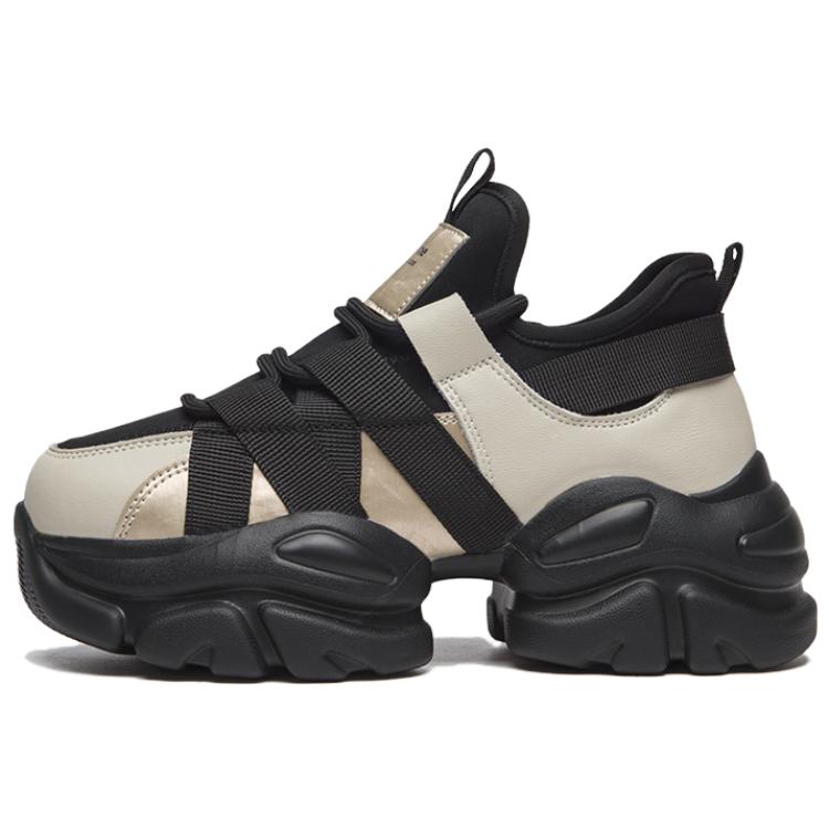 AGSDON Cow Split Leather Chunky Sneakers Women's