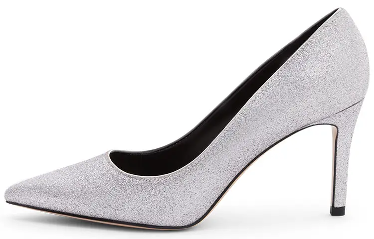 CHARLES&KEITH High Heels Women's Silvery White