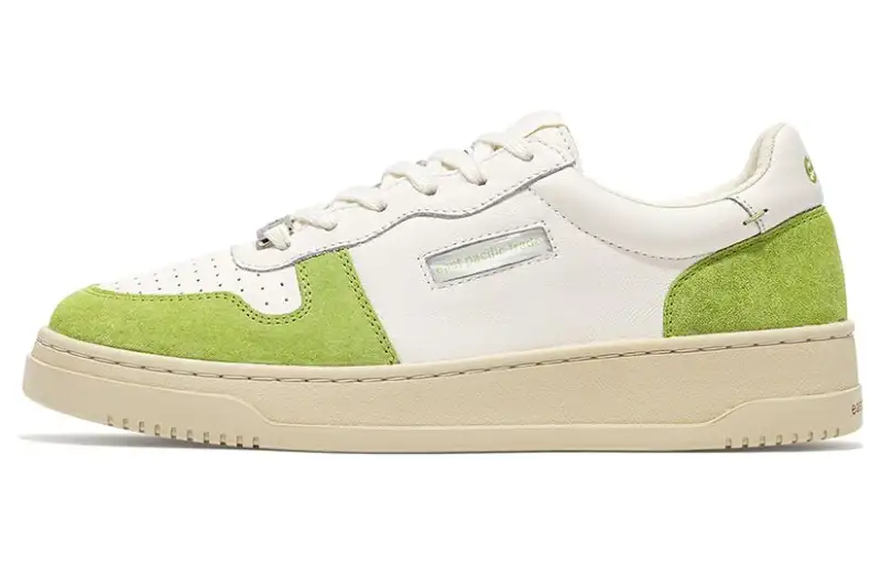East Pacific Trade Leather Comfortable Round Toe Low top Skateboard Shoes Unisex Green