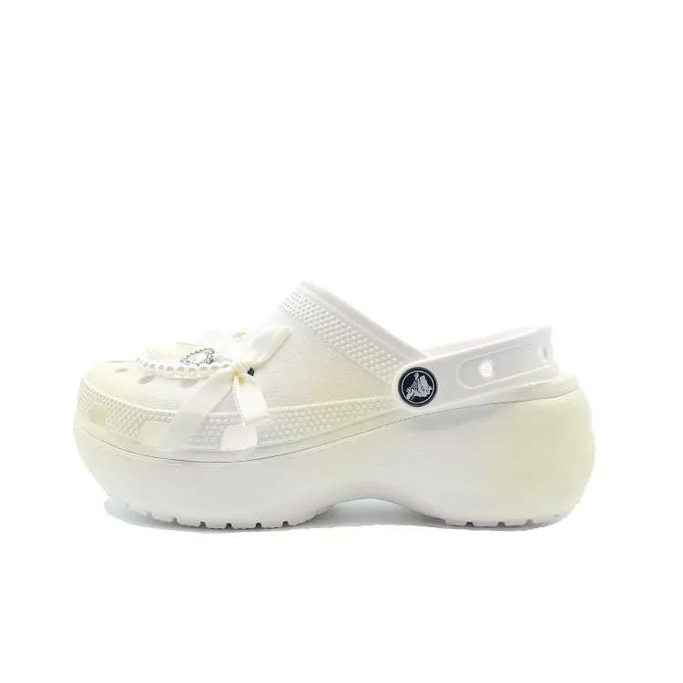 Crocs Classic Platform Clog EVA Clogs Unisex White