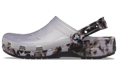 Crocs Classic Bleach Clogs 'Translucent Black White'