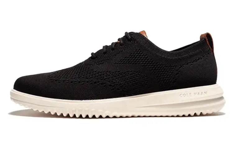 COLE HAAN Fabric Abrasion Resistant Low top Casual Shoes Men's Black