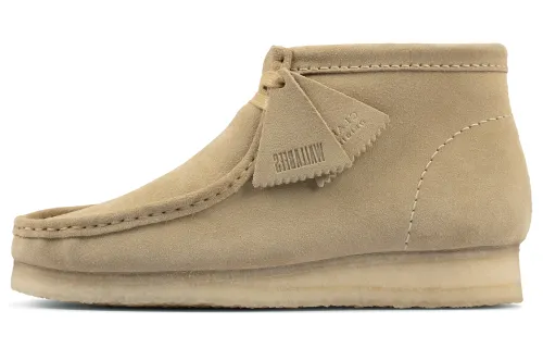 Clarks Wallabee Boots 'Beige Suede'