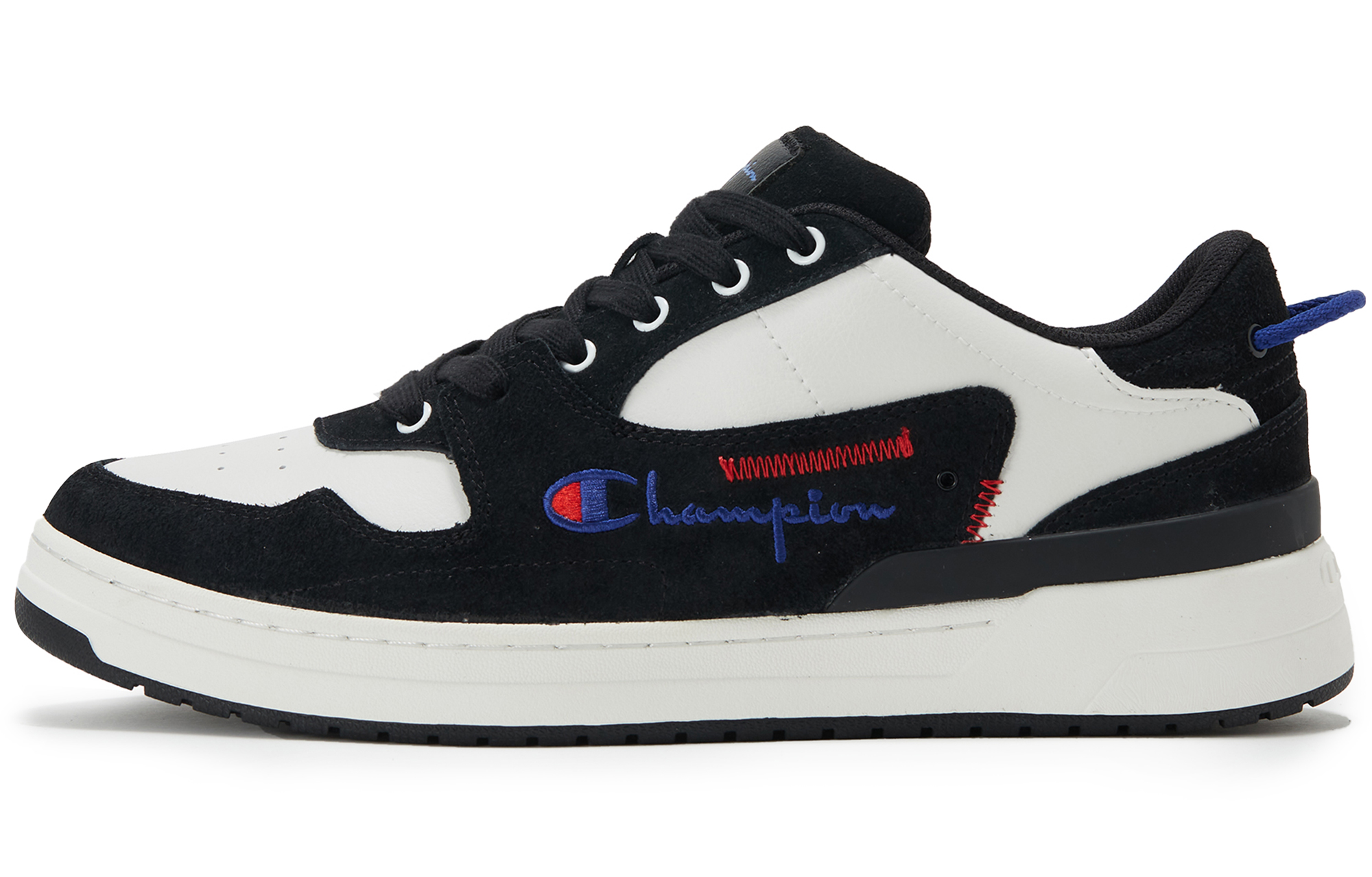 Champion Essentials Collection Trend Blocking Low top Skateboard Shoes Men's Black White