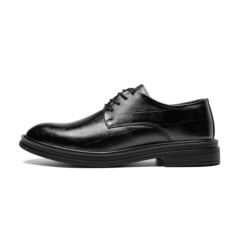 CARTELO Classic universal breathable casual design wear-resistant trend fashionable black shoes English style all-season for work and office for events, British style