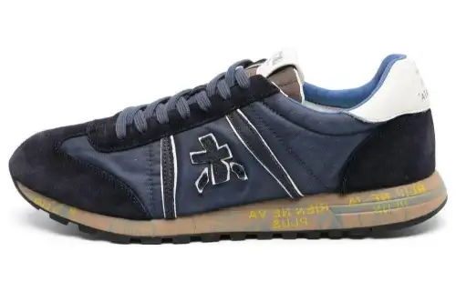 PREMIATA Lucy Leather Cushioning Low top Casual Shoes Men's Blue