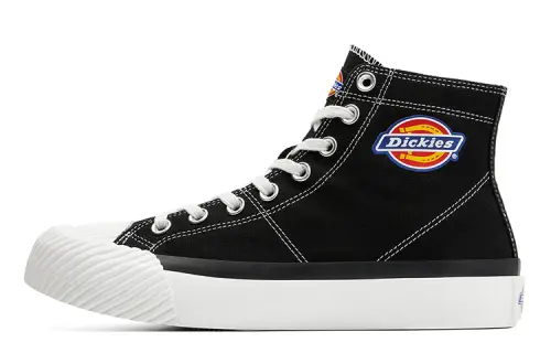 Dickies Canvas Shoes Unisex High Top Black/White